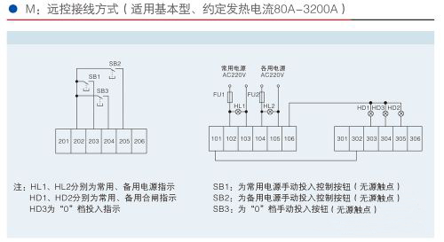 双电源自动转换开关接线图